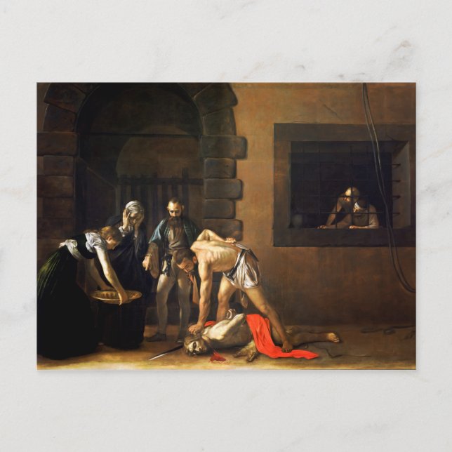 Die Enthauptung von Johannes der Baptist durch Postkarte (Vorderseite)
