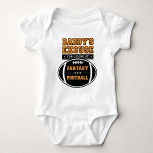 Die Entschuldigung des Vatis für das Verlieren am Baby Strampler