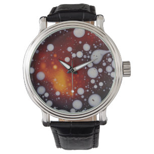 Die Entstehung von Sternen in einem Abstrakten Liq Armbanduhr