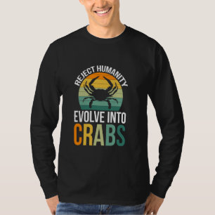 Die Entwicklung der Menschheit in Krebs ablehnen T-Shirt