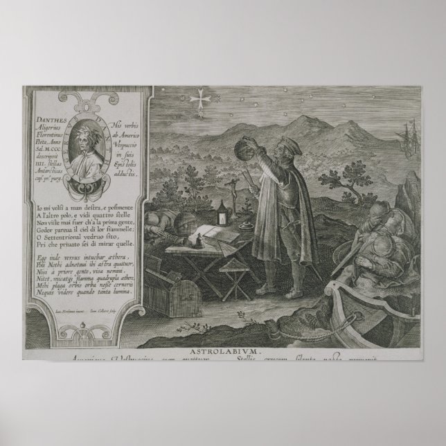 Die Entwicklung des Astrolabiums des Mariners Poster (Vorne)