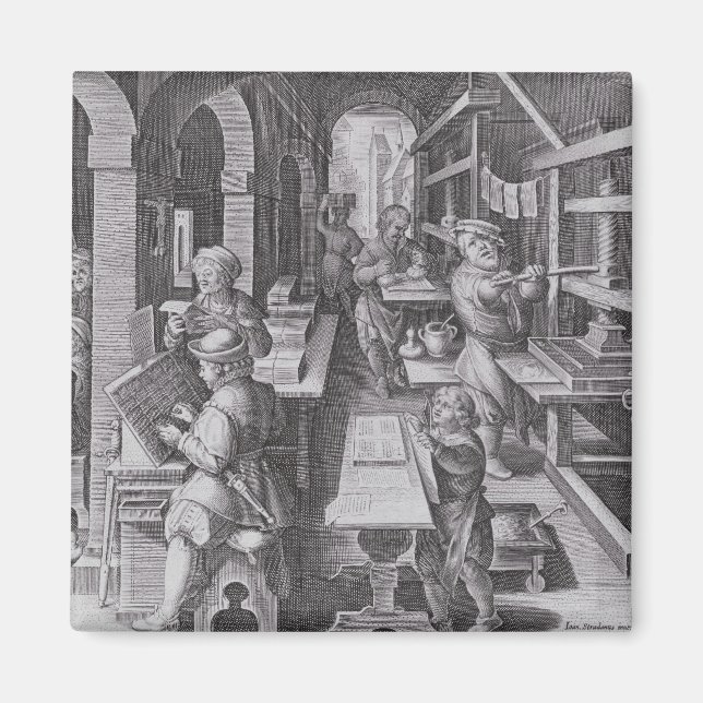 Die Entwicklung des Drucks Magnet (Vorne)