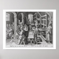 Die Entwicklung des Drucks, Platte 5 von "Nova Re