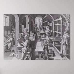 Die Entwicklung des Drucks Poster