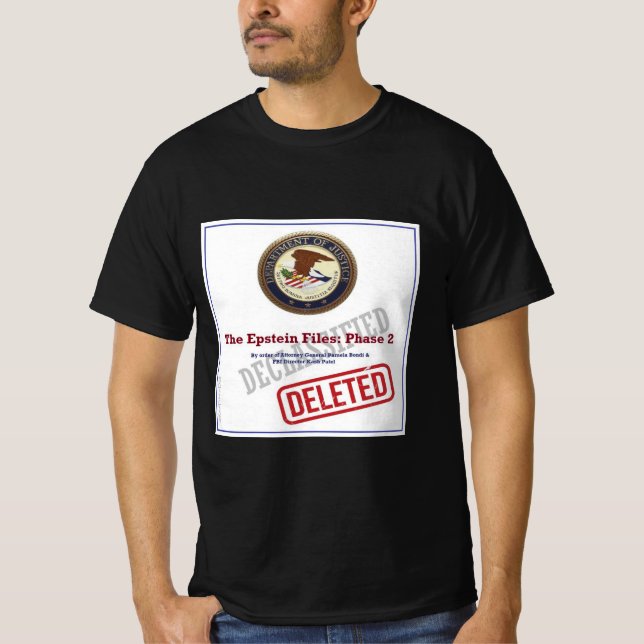 Die Epstein-Akten Phase 2 T-Shirt (Vorderseite)