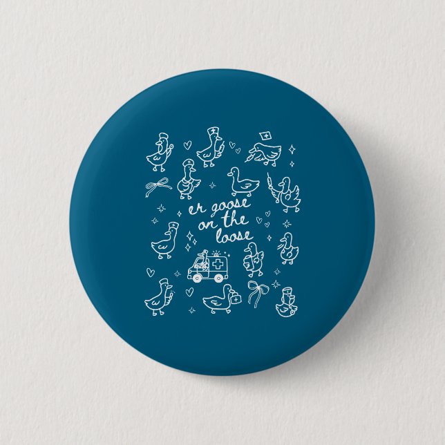 Die Er-Gans-Loose-Notaufnahme Button (Vorderseite)
