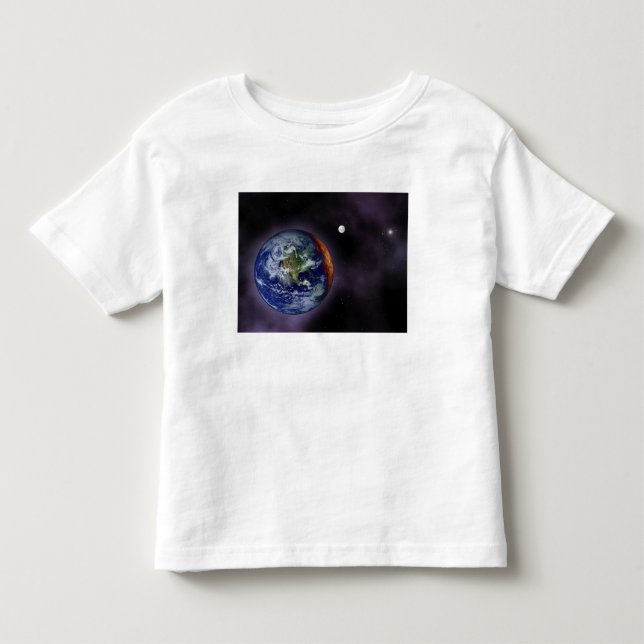 Die Erde an den äußeren Kanten Kleinkind T-shirt (Vorderseite)