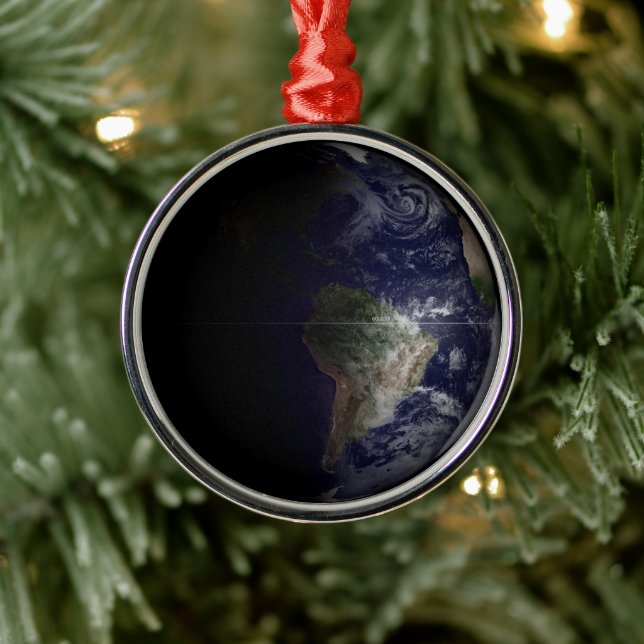 Die Erde an ihrem Äquinoktium. Ornament Aus Metall (Baum)