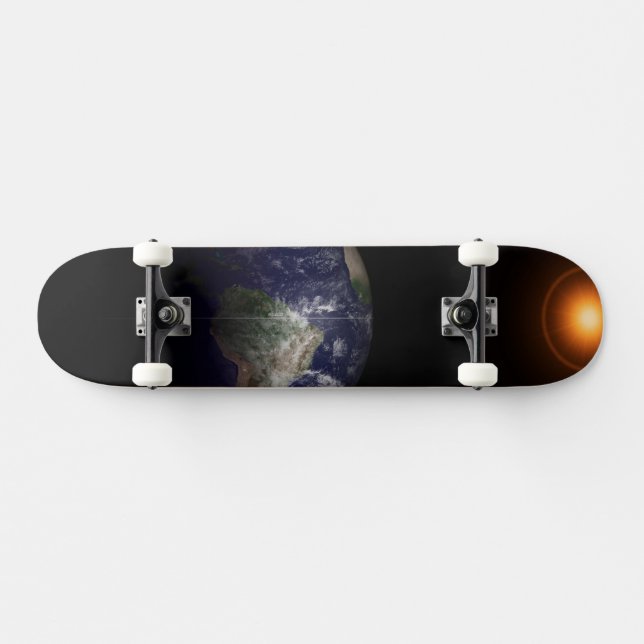 Die Erde an ihrem Äquinoktium. Skateboard (Horizontal)