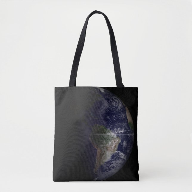 Die Erde an ihrem Äquinoktium. Tasche (Vorderseite)