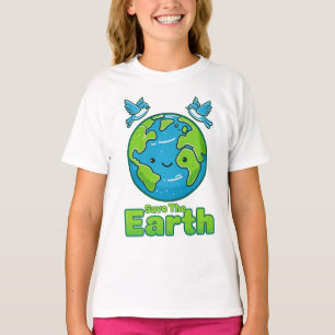 Die Erde, der Tag der Natur auf der Erde gerettet T-Shirt