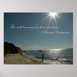 Die Erde hat Musik für die, die Plakat hören