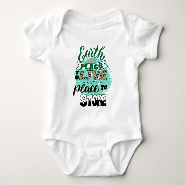 Die Erde ist ein Ort, an dem man nicht lagern kann Baby Strampler (Vorderseite)