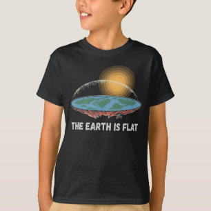 Die Erde ist eine flache humorvolle Theorie T-Shirt