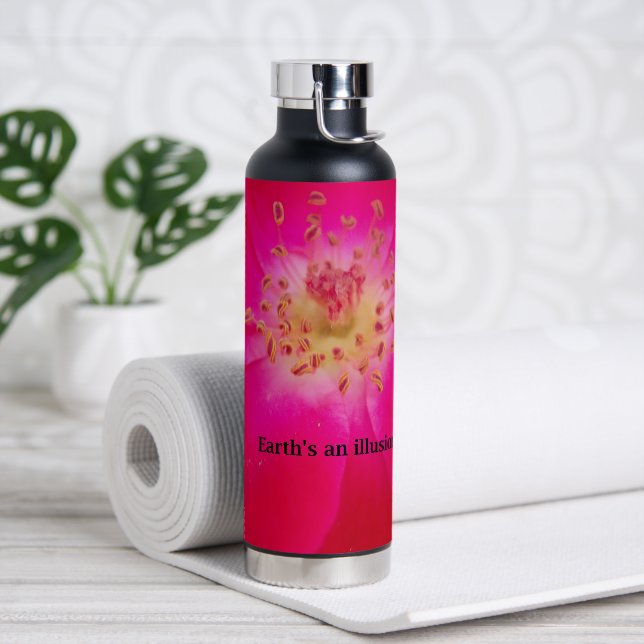 Die Erde ist eine Illusion Trinkflasche (Yoga)