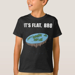 Die Erde ist flach Geschenke, die sie flach auf de T-Shirt