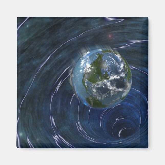 Die Erde ist in Schwierigkeiten Magnet (Vorne)