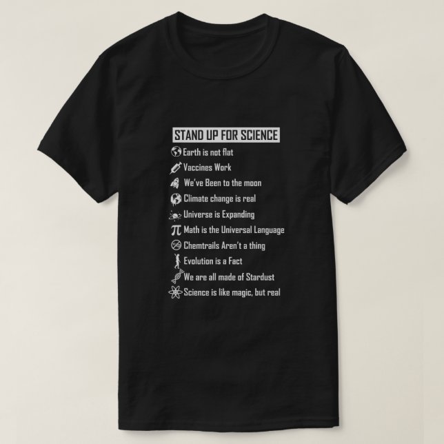 Die Erde ist kein flacher Impfstoff Arbeiten Sie e T-Shirt (Design vorne)