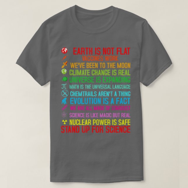 Die Erde ist kein Flachimpfstoff, der den Klimasch T-Shirt (Design vorne)