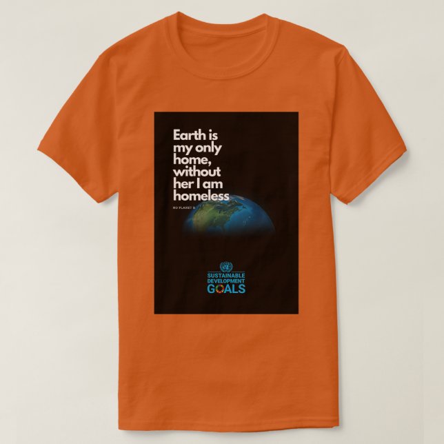 Die Erde ist meine Zuhause T-Shirt (Design vorne)