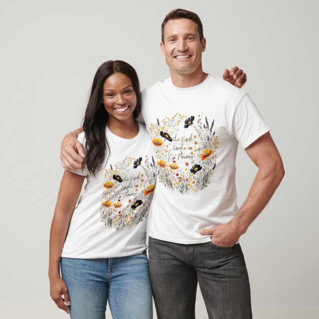 Die Erde lacht in Blume 01 T-Shirt (Unisex)