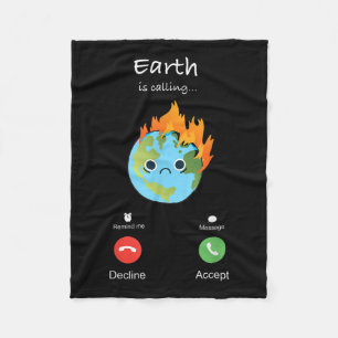 Die Erde nennt den Klimawandel als Klimaschutz Fleecedecke