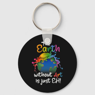 Die Erde ohne Kunst ist einfach jeder - Planet-Kun Schlüsselanhänger