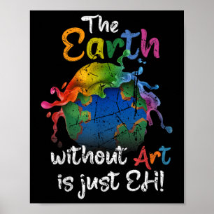 Die Erde ohne Kunst ist nur jeder Planet des Erden Poster