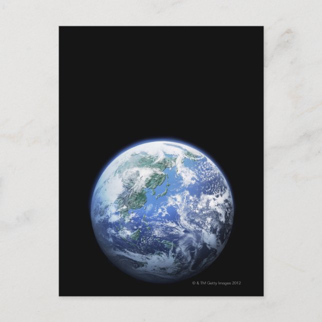 Die Erde Postkarte (Vorderseite)