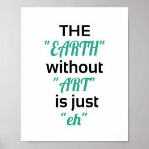 Die Erde (Standardbildrahmengröße) Poster