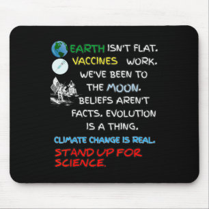 Die Erde steht nicht flach für Science Real Earth Mousepad