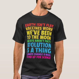 Die Erde steht nicht flach für Science Real Earth T-Shirt