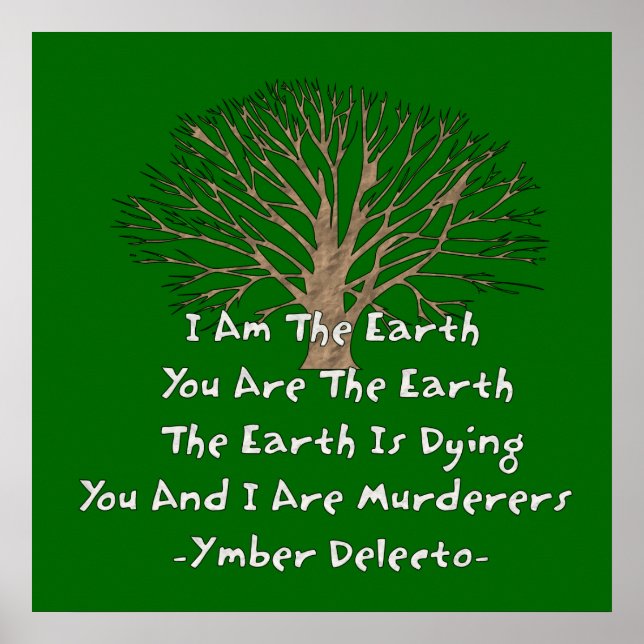 Die Erde stirbt Poster (Vorne)