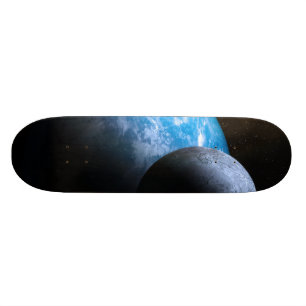Die Erde und der Mond Skateboard