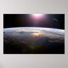 Die Erde von der Internationalen Raumstation Poster