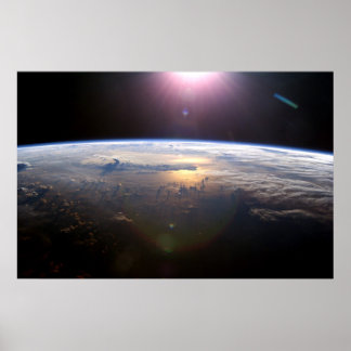 Die Erde von der Internationalen Raumstation Poster