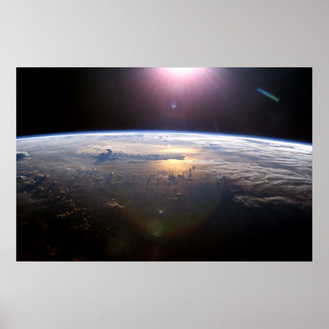 Die Erde von der Internationalen Raumstation Poster (Vorne)