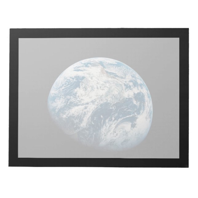 Die Erde wurde aus dem Aollo 8 Raumfahrzeug genomm Notizblock (Vorderseite)