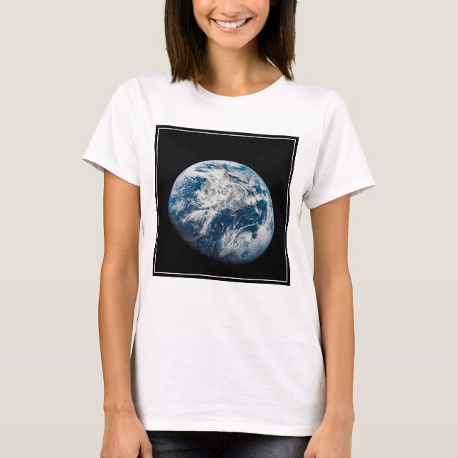 Die Erde wurde aus dem Aollo 8 Raumfahrzeug genomm T-Shirt (Vorderseite)