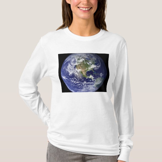 Die Erde zeigt die Western-Hemisphäre T-Shirt (Vorderseite)