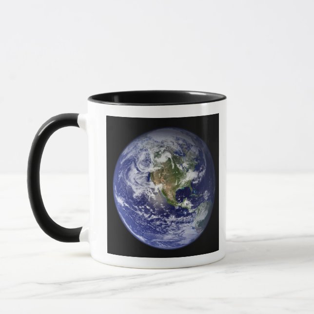 Die Erde zeigt die Western-Hemisphäre Tasse (Links)