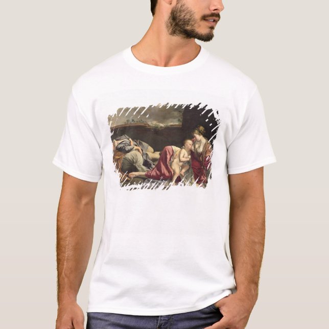 Die Erholung auf dem Flug in Ägypten, 1628 T-Shirt (Vorderseite)