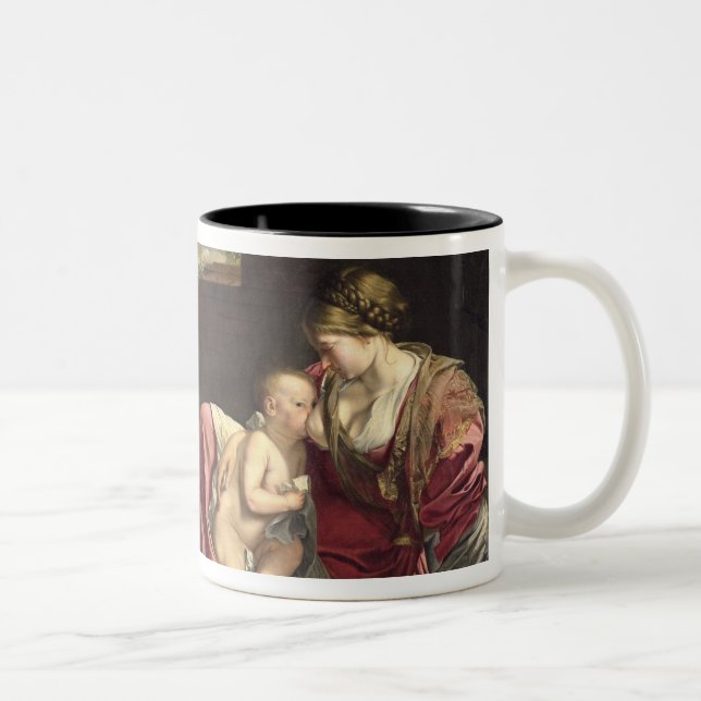 Die Erholung auf dem Flug in Ägypten, 1628 Zweifarbige Tasse (Rechts)