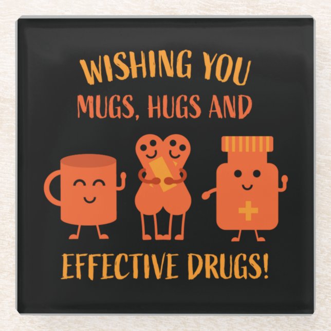 Die Erholung im Gesundheitswesen wird bald gut Glasuntersetzer (Vorderseite)