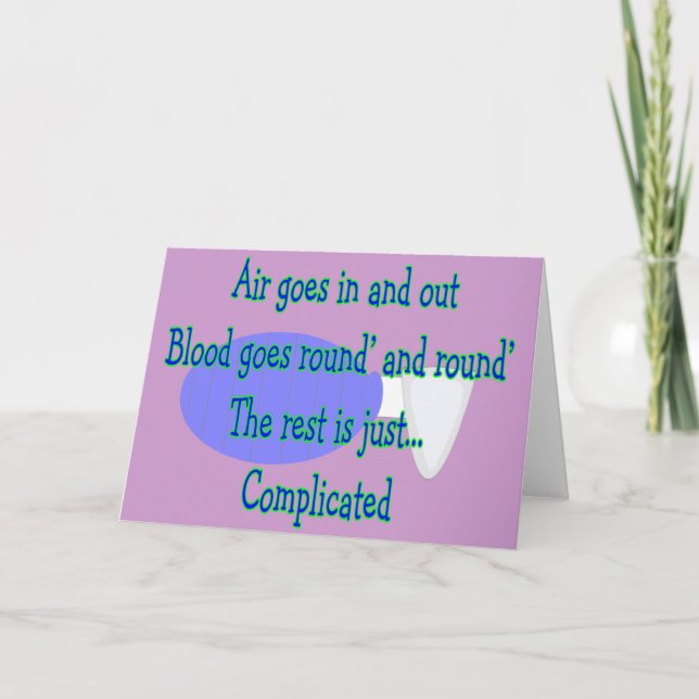 Die Erholung ist kompliziert. Karte (Vorderseite)