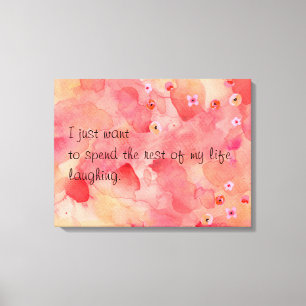 Die Erholung von My Life Laghing, 24" x 18", 1,5" Leinwanddruck