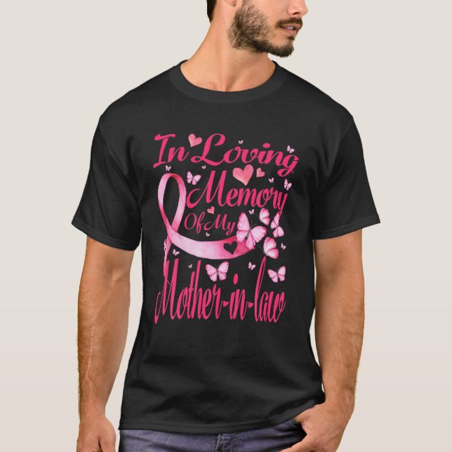Die Erinnerung an den Brustkrebs meiner Schwiegerm T-Shirt (Vorderseite)