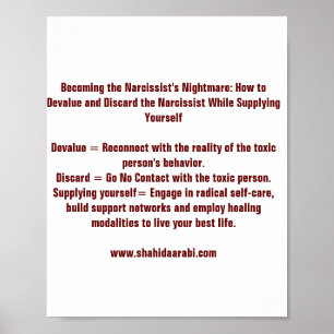 Die Erinnerung des Albtraums des Narcissisten Poster