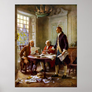Die Erklärung der Unabhängigkeit schreiben Poster