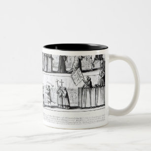 Die ernste Scheinprozession Zweifarbige Tasse